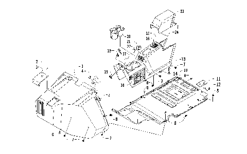 FRONT CONSOLE AND FLOOR PANEL ASSEMBLY [100654]