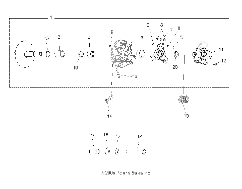DRIVE TRAIN, PRIMARY CLUTCH - A17SYS95CK (49ATVCLUTCH10SPXP550)