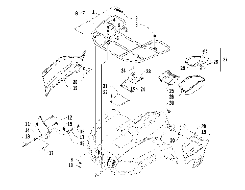 FRONT RACK AND HEADLIGHT ASSEMBLIES [88736]