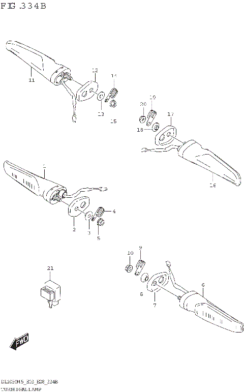TURNSIGNAL LAMP (DL1050RR)