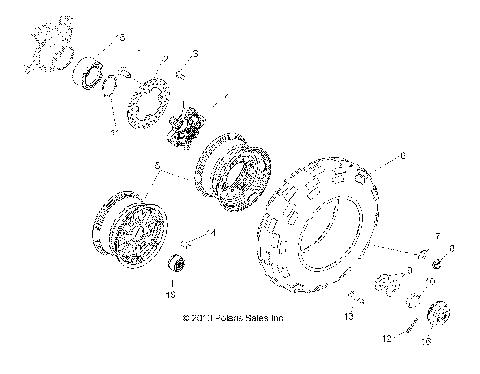 WHEELS, FRONT - R11TH76/TY76 ALL OPTIONS (49RGRWHEELFRT118004X4)