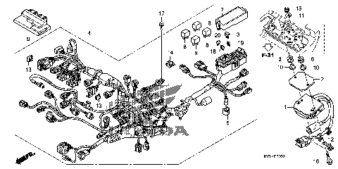 WIRE HARNESS (CBR1000RA)