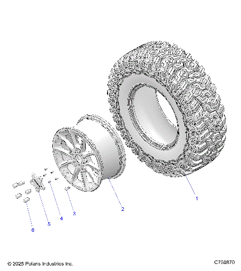 WHEELS, FRONT/REAR - Z26SPD92AN/AH/BN/BH (C750870)