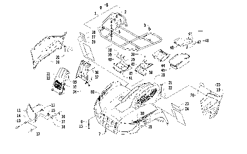 FRONT RACK, BODY PANEL, AND HEADLIGHT ASSEMBLIES [92364]