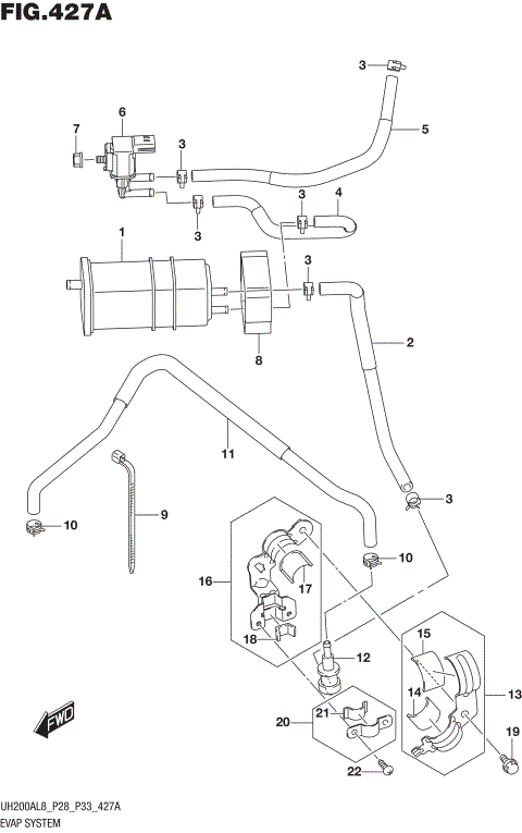 EVAP SYSTEM (UH200AL8 P33)
