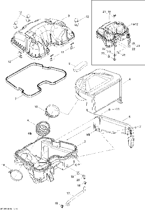 02- Air Intake Silencer 800R