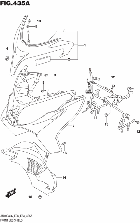 FRONT LEG SHIELD (AN400AL6 E33)