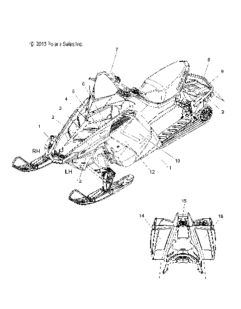 BODY, DECAL - S14BP8G/BV8G (49SNOWDECAL14RUSHPRO)