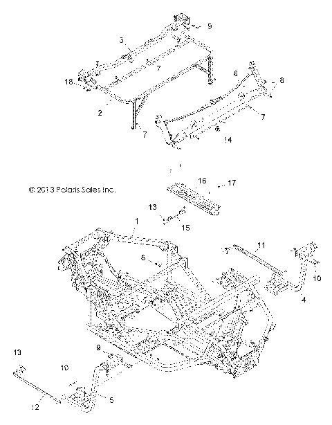 CHASSIS, MAIN FRAME - R13UH88/UH9E ALL OPTIONS (49RGRCHASSIS13900XP)
