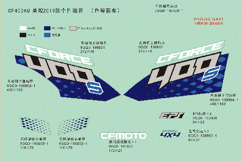 DECAL KITS (2019,INJECTED BLUE)