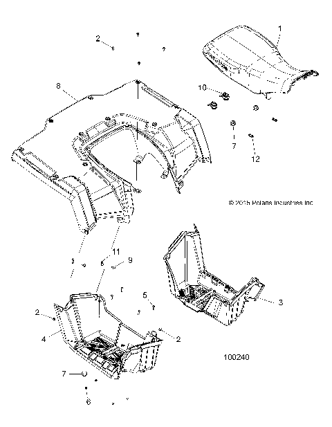 BODY, REAR CAB, SEAT and FOOTWELLS - A16SEA57N1/N7/E57N1/E57N2/BA57N1 [100240]