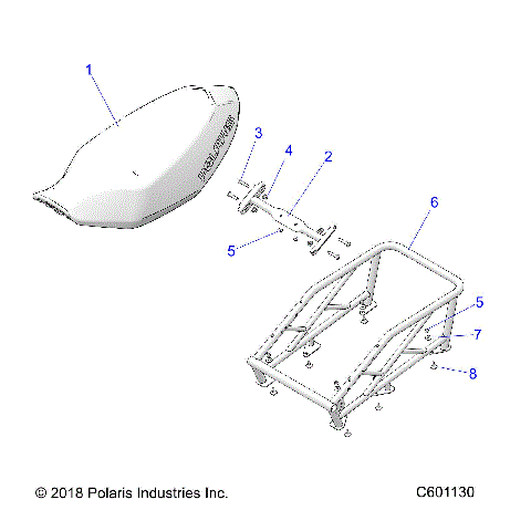 BODY, SEAT ASM. and RACK - S21CEF5BSL (C601130)