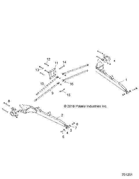 SUSPENSION, REAR CONTROL ARMS - Z19VFE99AD/BD/AK/BK/AN/BN/LD/K99AD/BD/AK/BK/AN/BN/LK/LE/L99AC/BC/M99AL (701201)