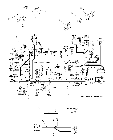 ELECTRICAL, HARNESSES - A08TN50AT/AX/AZ (49ATVHARNESS08SPX2)