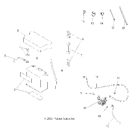 ELECTRICAL, BATTERY - A09BG50FA (49ATVBATTERY08SCRAM)