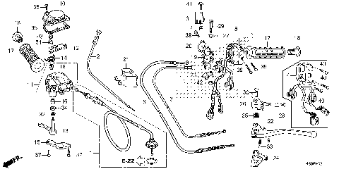 HANDLE LEVER@SWITCH@CABLE