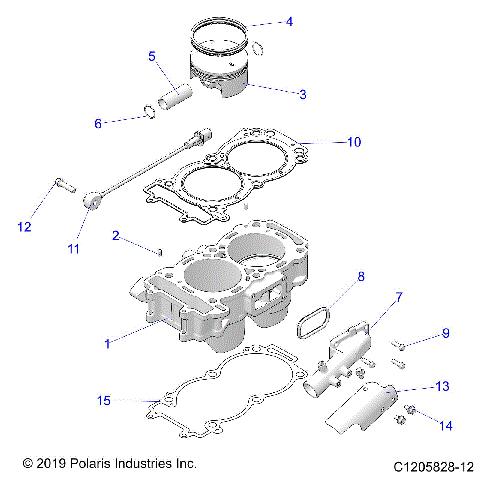 ENGINE, CYLINDER AND PISTON - Z22RAE92AD/AJ (C1205828-12)