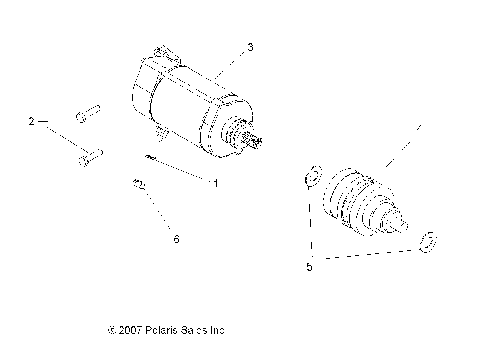 ENGINE, STARTING MOTOR - A08DN76FC (49ATVSTARTER08SP800EFI)