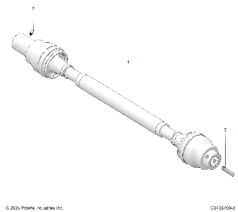 DRIVE TRAIN, FRONT PROP SHAFT