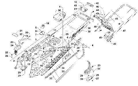 TUNNEL, REAR BUMPER, AND SNOWFLAP ASSEMBLY [102099]