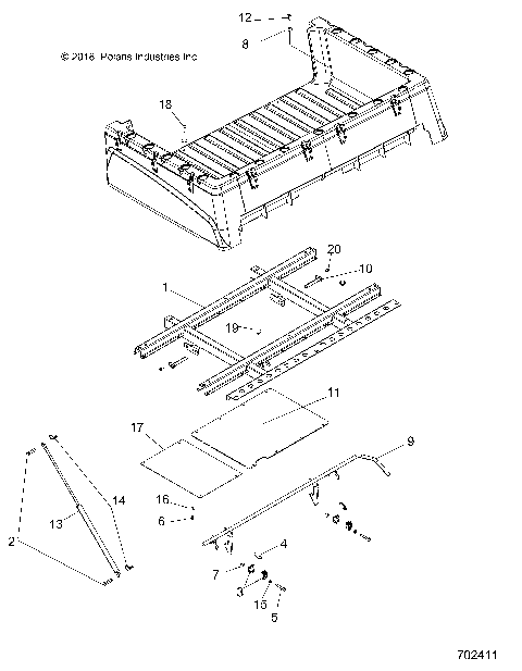 BODY, BOX MOUNTING - R20MAA57K1 (702411)