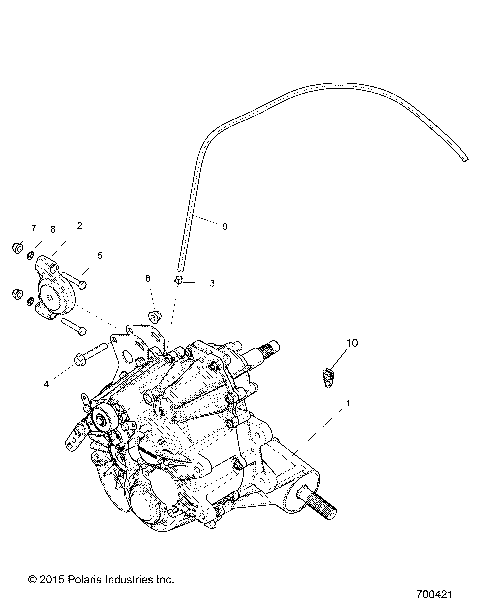 DRIVE TRAIN, MAIN GEARCASE MOUNTING - Z16VBE99AK/AW/AB (700421)