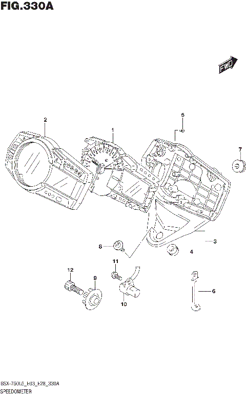 SPEEDOMETER (GSX-R750L5 E03)