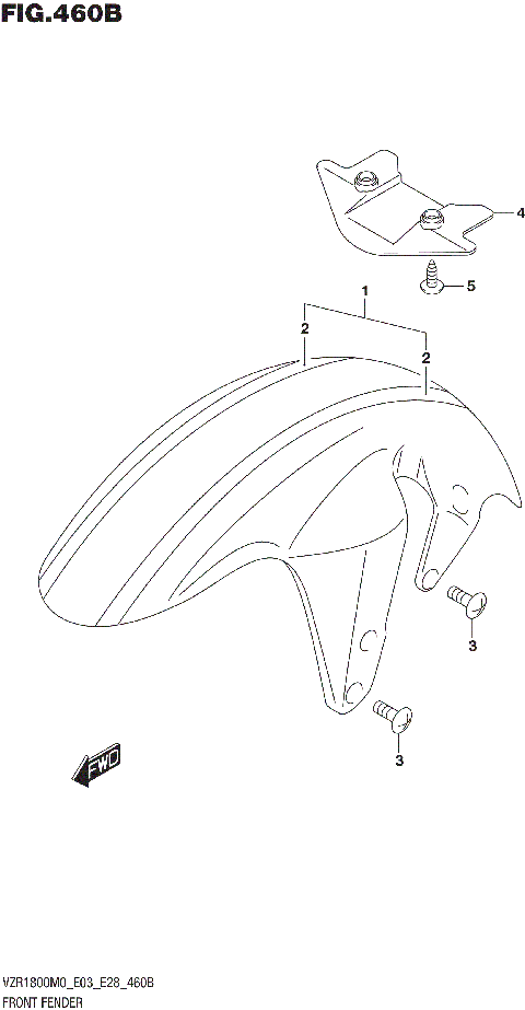 FRONT FENDER (VZR1800BZ)(SEE NOTE 1)(2)