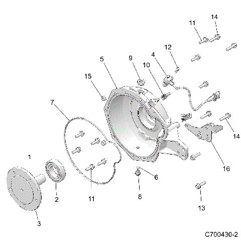 ENGINE, BELL HOUSING - D22P4ED4B4/FD4B4 (C700430-2)