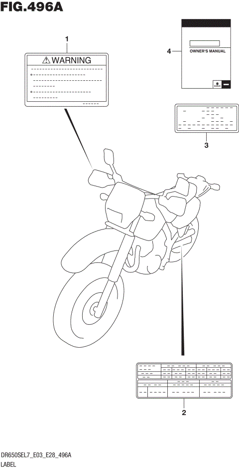 LABEL (DR650SEL7 E03)