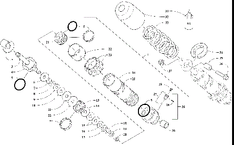 REAR SUSPENSION FRONT ARM SHOCK ABSORBER [106818]