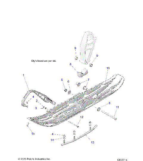 STEERING, SKI ASM. - S26TFF6RSL/TFP6RSL (C602714)