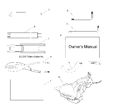 REFERENCES, TOOL KIT and OWNERS MANUAL - R12JT9EFX (49RGRTOOL11RZR875)