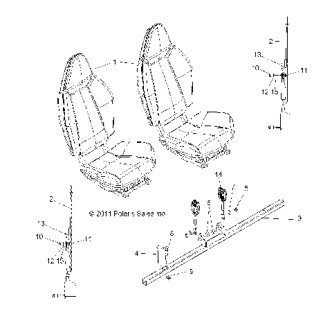 BODY, SEAT MOUNTING and BELTS - R12JT9EFX (49RGRSEATMTG12RZRXPI)