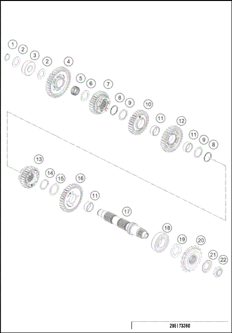 TRANSMISSION II - COUNTERSHAFT