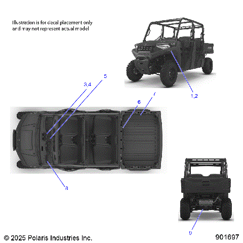 BODY, DECALS, GENERAL - R26M4A57B1 (901695)