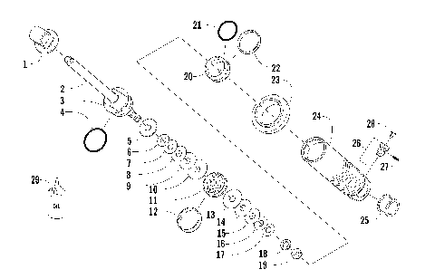 REAR SUSPENSION FRONT ARM SHOCK ABSORBER [82883]
