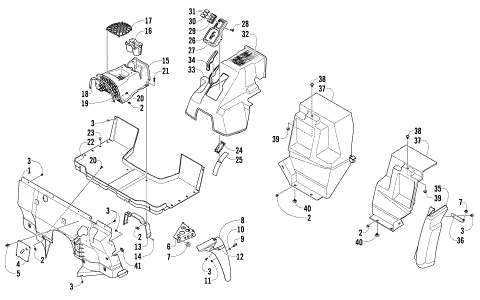 CONSOLE AND FLOOR PANEL ASSEMBLY