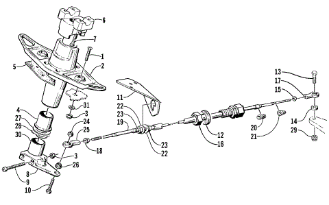 STEERING POST ASSEMBLY