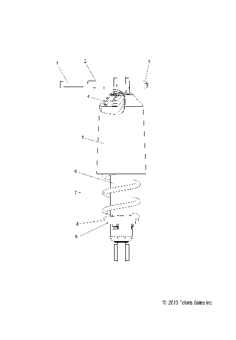 SUSPENSION, SHOCK, FRONT TRACK (7043995) - S15CT5BEL/BSL/BSM (49SNOWSHOCKFRONT7043995)