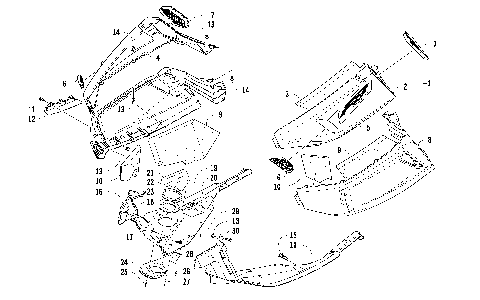 SKID PLATE AND SIDE PANEL ASSEMBLY [91951]