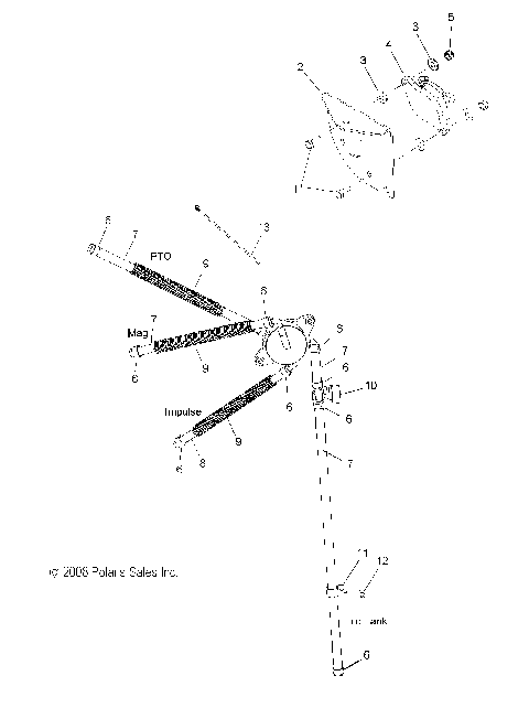 FUEL SYSTEM, FUEL PUMP and LINES - S12PT5BSL/BEL (49SNOW FUELLINE11550)