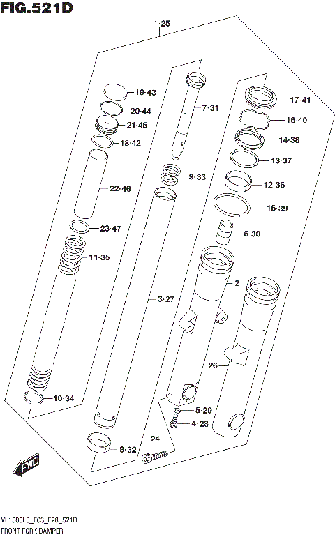 FRONT FORK DAMPER (VL1500BTL8 E28)
