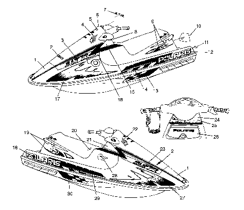 DECALS SLTX B964590 and Intl. SLTX I964590 (4935783578A007)
