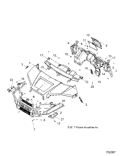 BODY, HOOD, DASH ,GRILL and FRONT FENDERS - R21MAA57F1/F9/SF1/F9/C1/C9/CK/E1/E9/EK (702087)