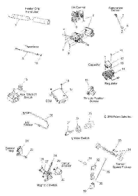 ELECTRICAL, SWITCHES, SENSORS and COMPONENTS - S12PB6HSA/HSL/HEA (49SNOWELECT12600IQ)