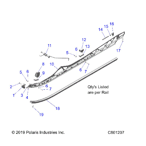SUSPENSION, RAIL MOUNTING - S20EGK8PS/EGM8PS ALL OPTIONS (C601207)
