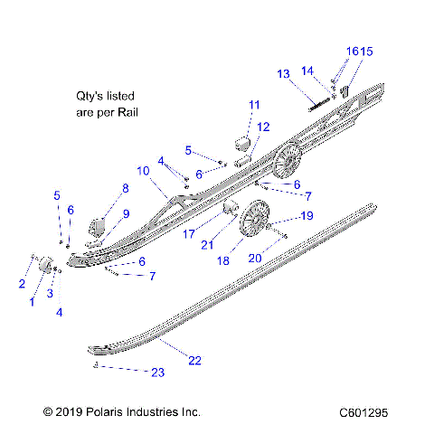 SUSPENSION, RAIL MOUNTING - S21EFS8RS/8RE ALL OPTIONS (C601295)