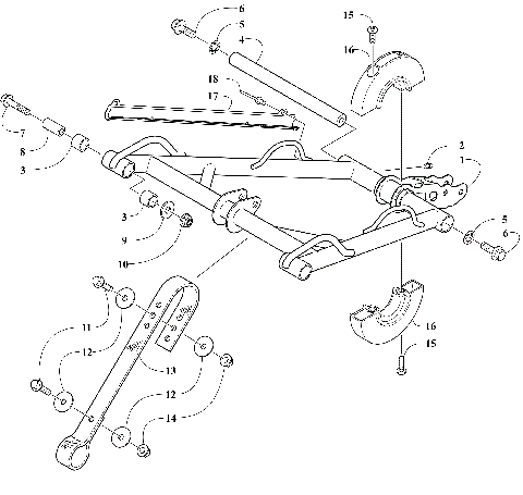 REAR SUSPENSION FRONT ARM ASSEMBLY [110779]