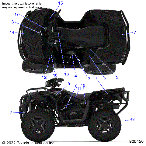 BODY, DECALS - A22SHZ57AE (900456)